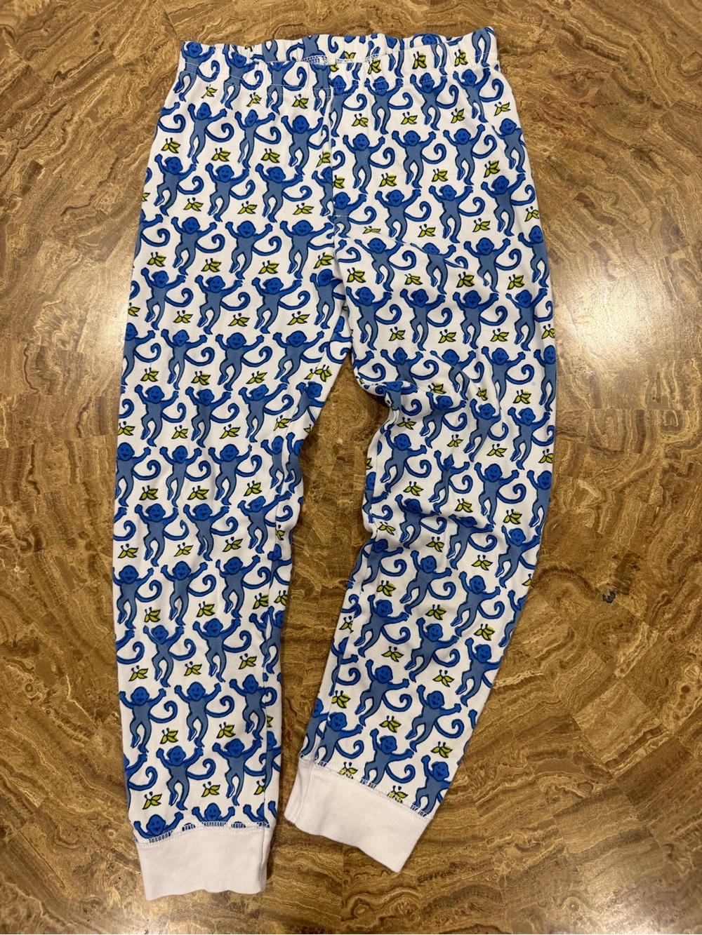 Roller Rabbit Kids Blue Monkey Pajama Pants Size 8 Premium Luxury Pima Cotton